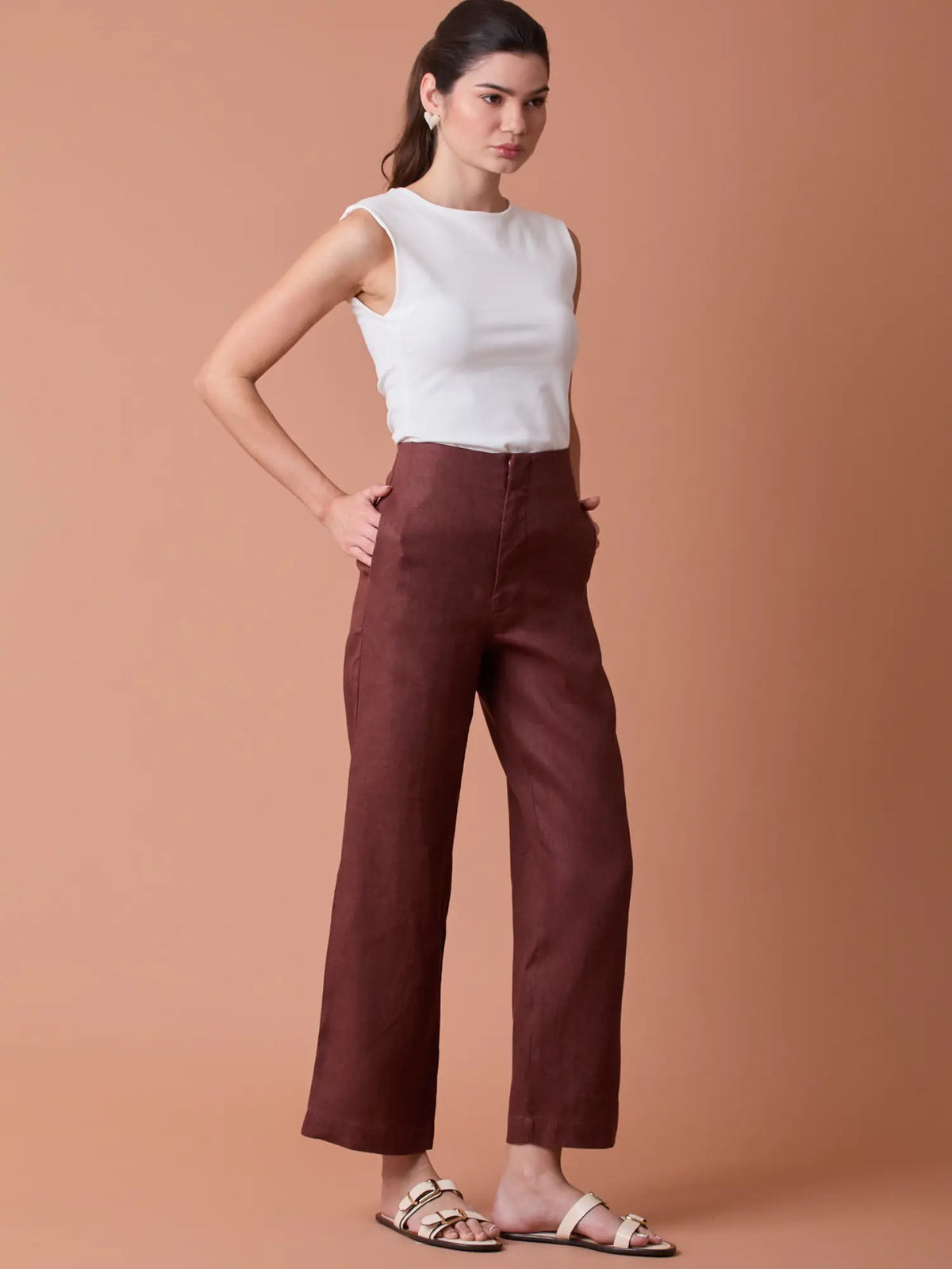 Pattie Long Pants Coffee