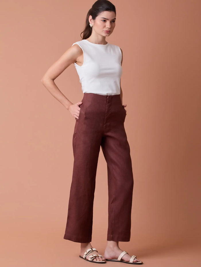 Pattie Long Pants Coffee