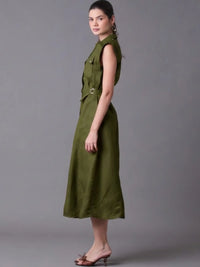 Celyse Long Dress Olive