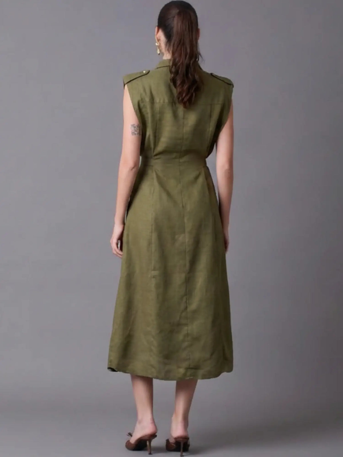Celyse Long Dress Olive