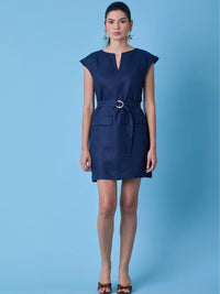 Autumn Short Dress Navy