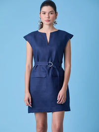 Autumn Short Dress Navy