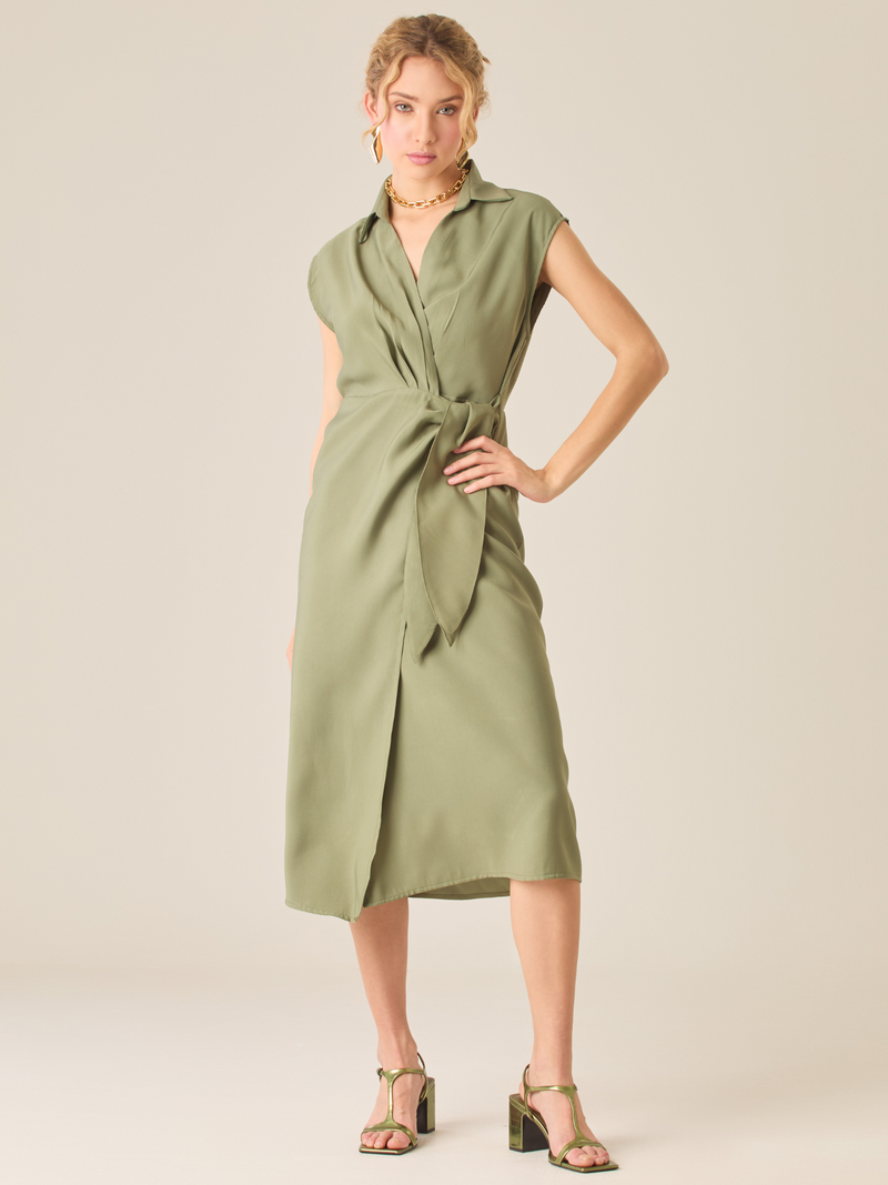 Hani Green Long Dress