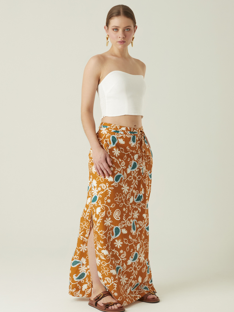 Long Skirt Kartik Orange