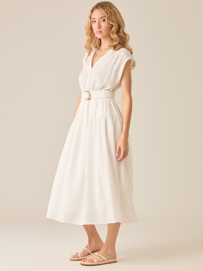 Rufina White Long Dress