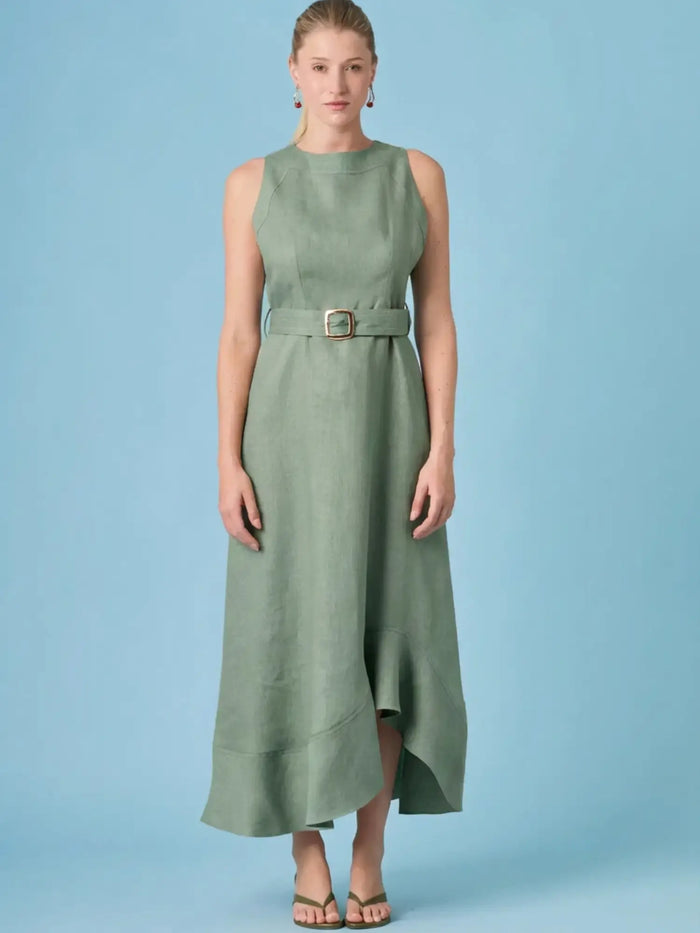 Brisley Long Dress Olive