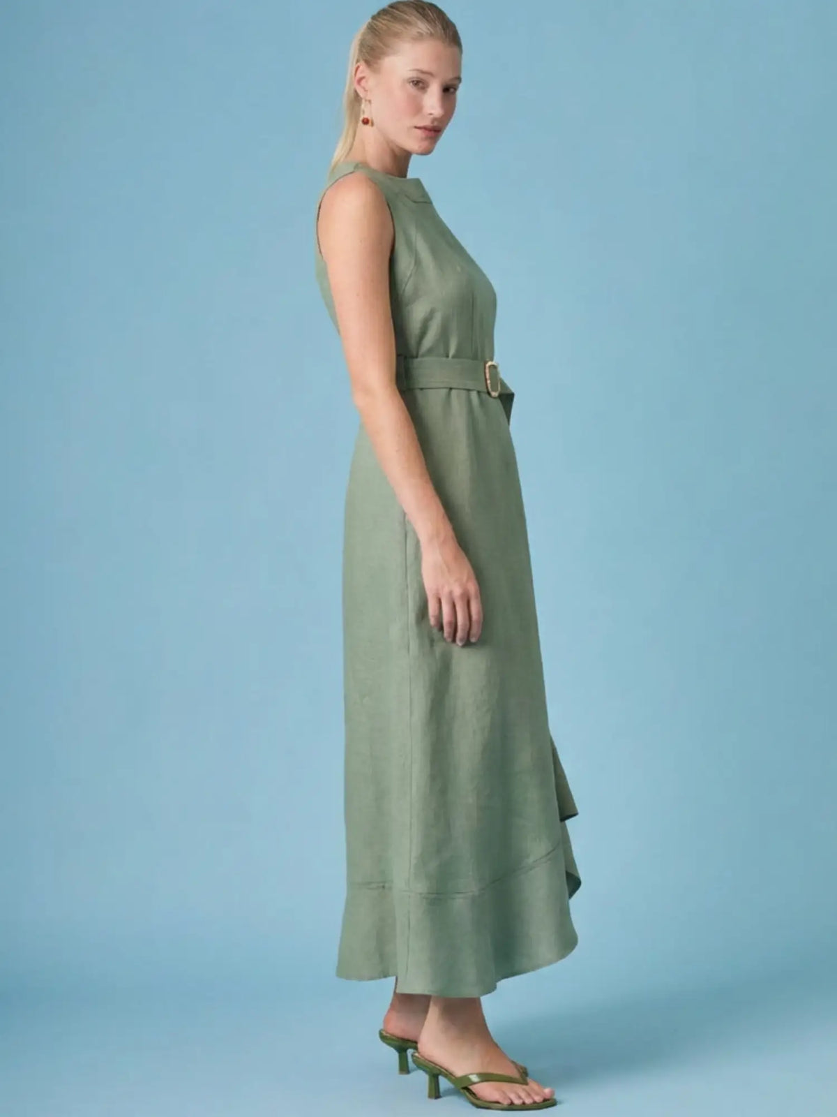 Brisley Long Dress Olive