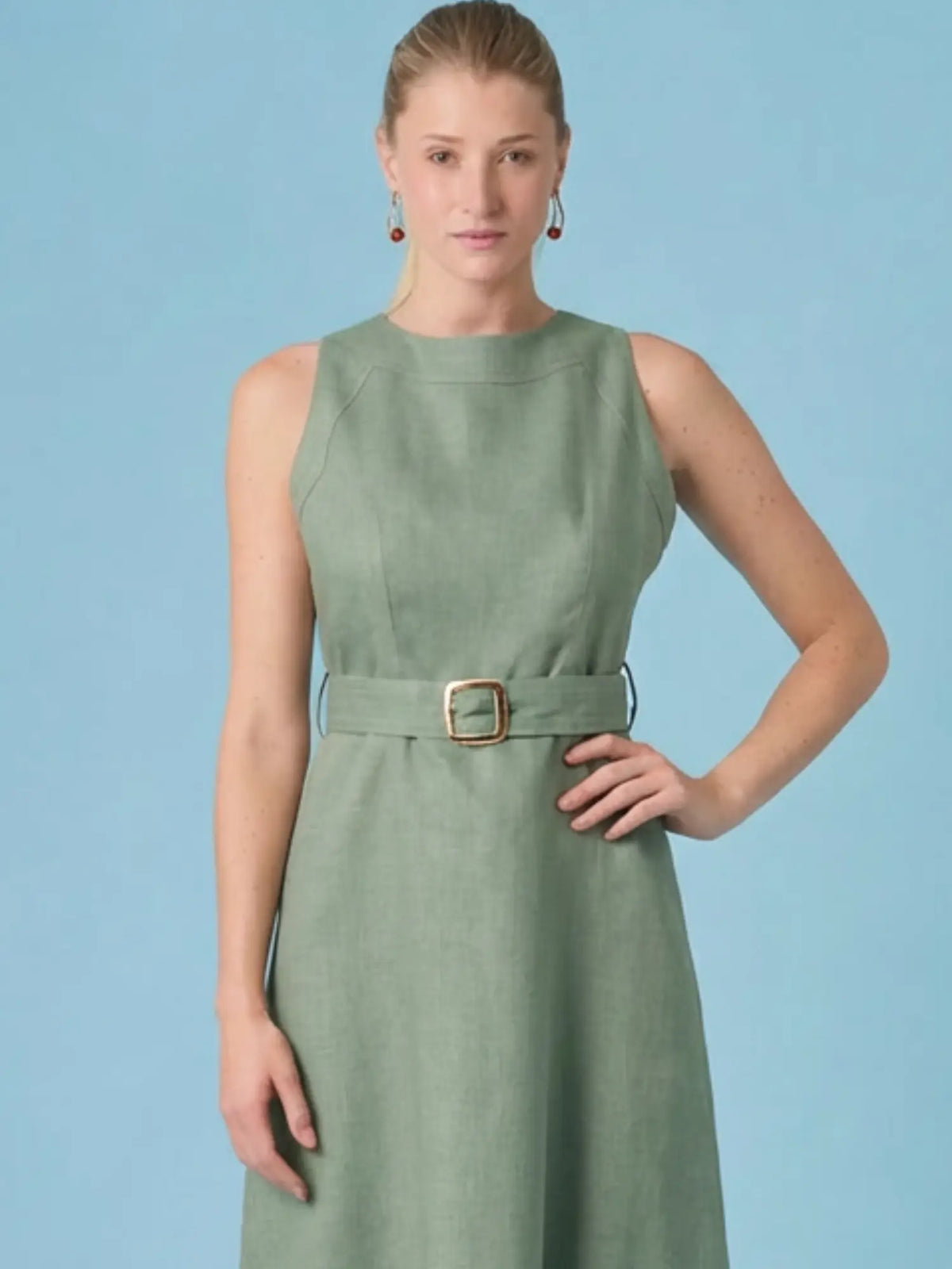 Brisley Long Dress Olive