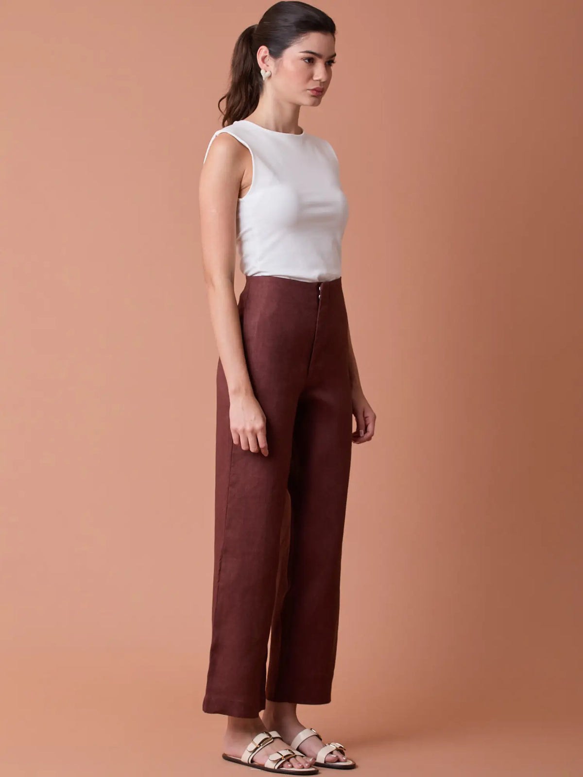 Pattie Long Pants Coffee