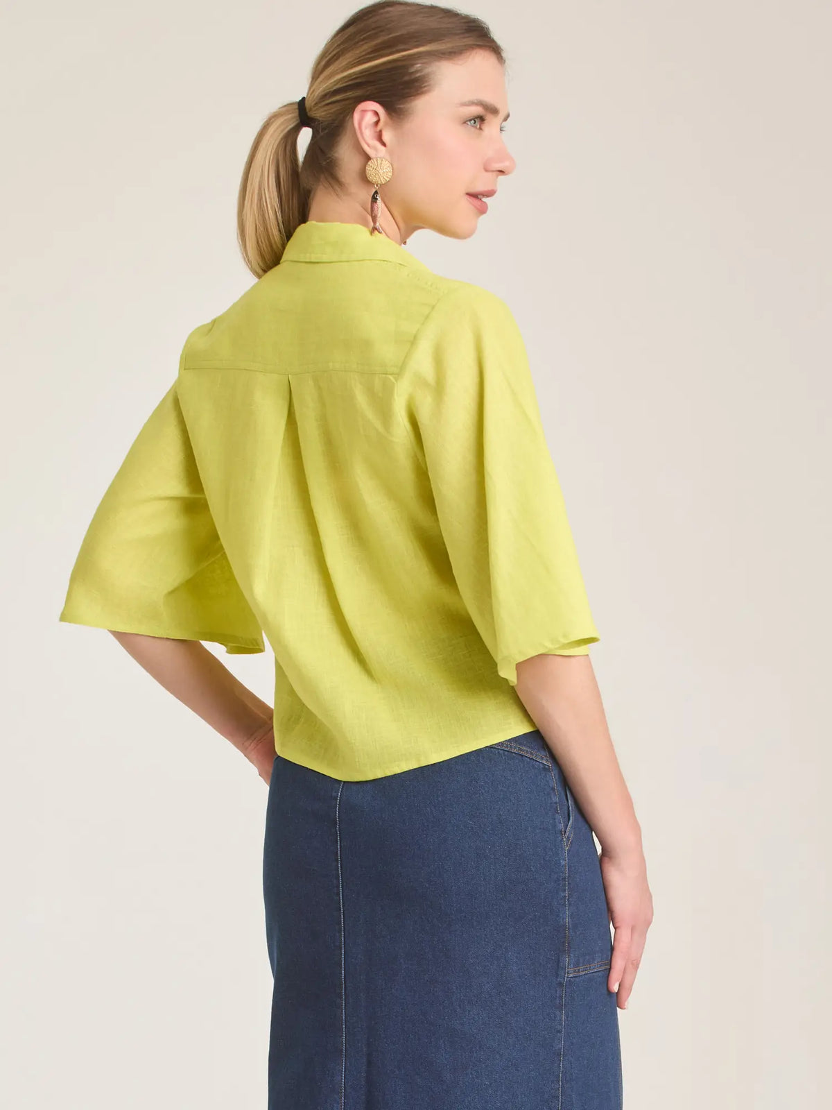 Genoveva Blouse Lime