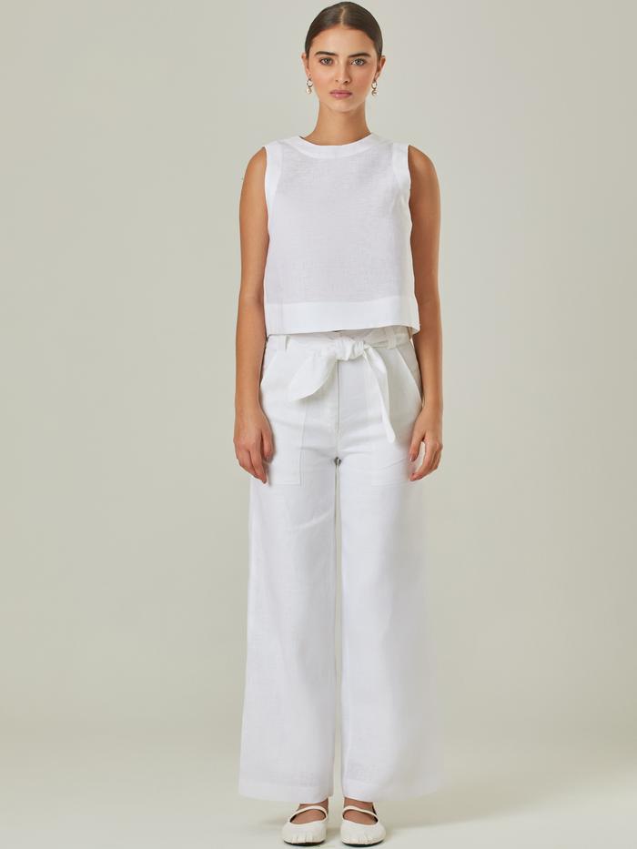 Kintore White Long Pants