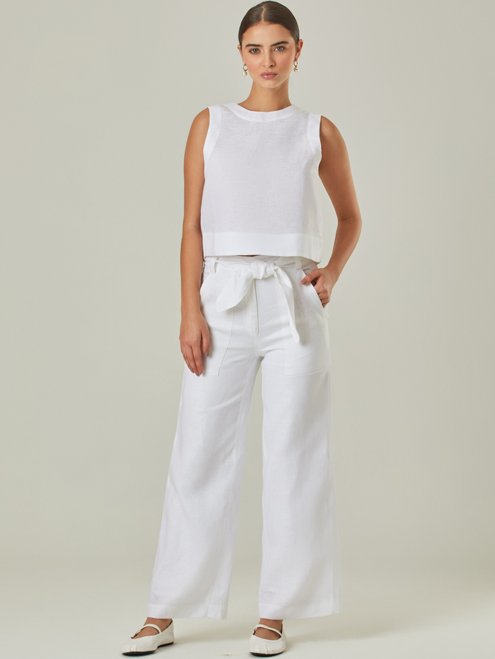 Kintore White Long Pants