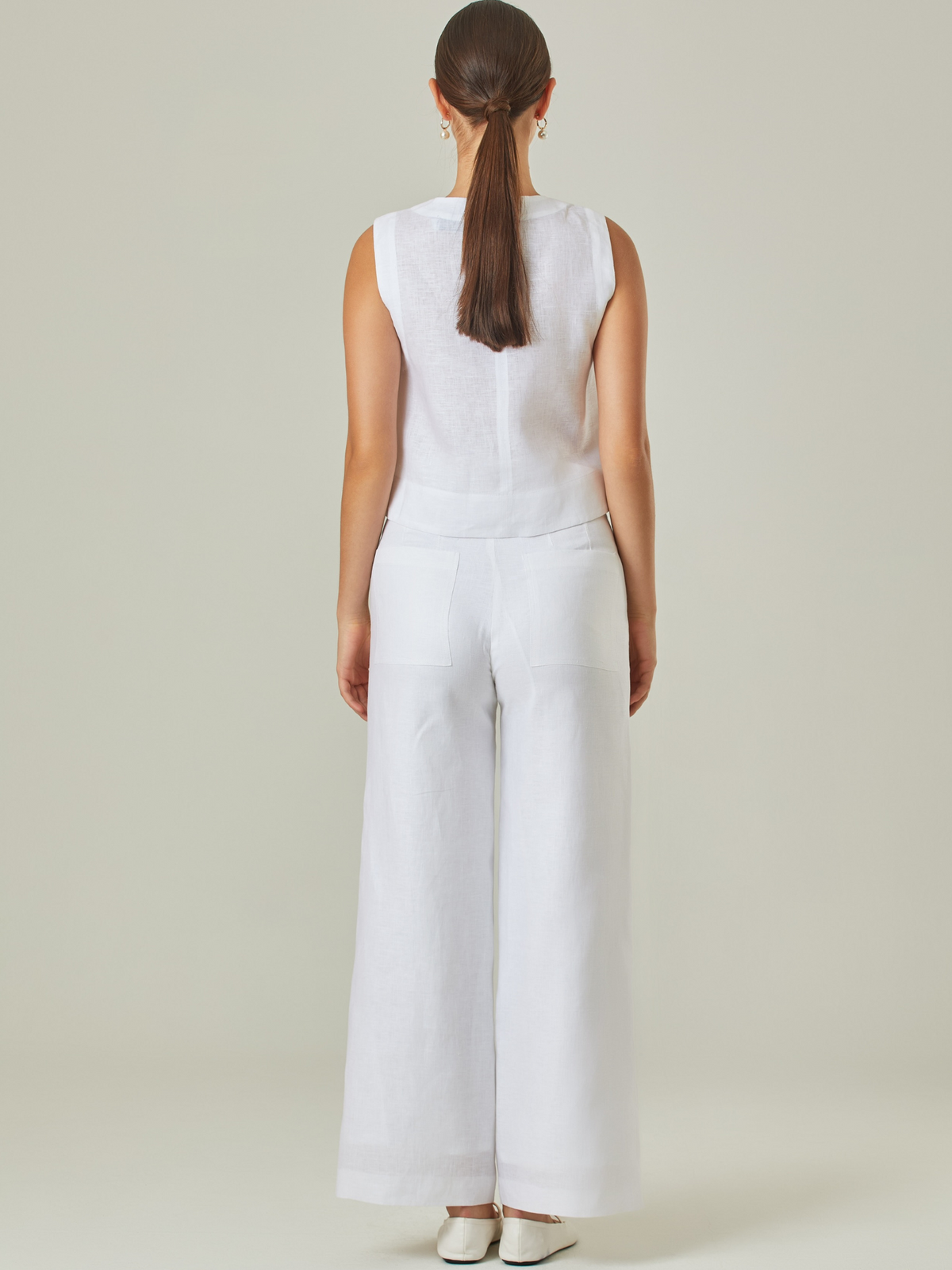 Kintore White Long Pants