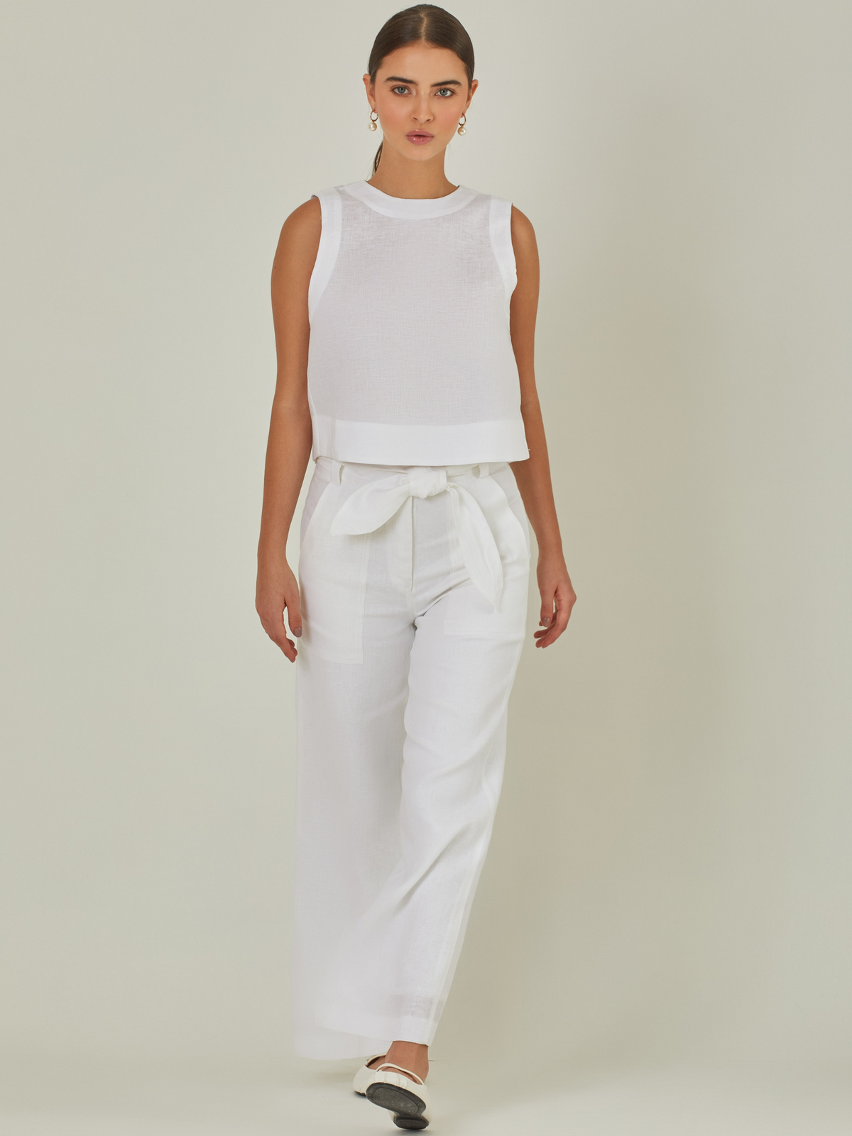 Kintore White Long Pants