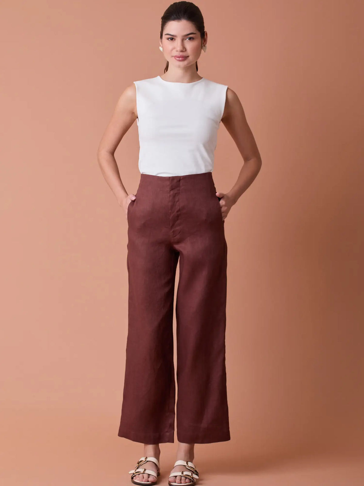 Pattie Long Pants Coffee