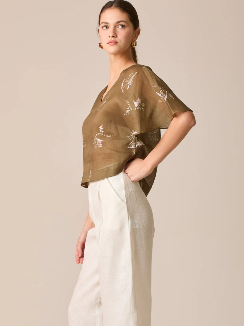 Shela Blouse Olive