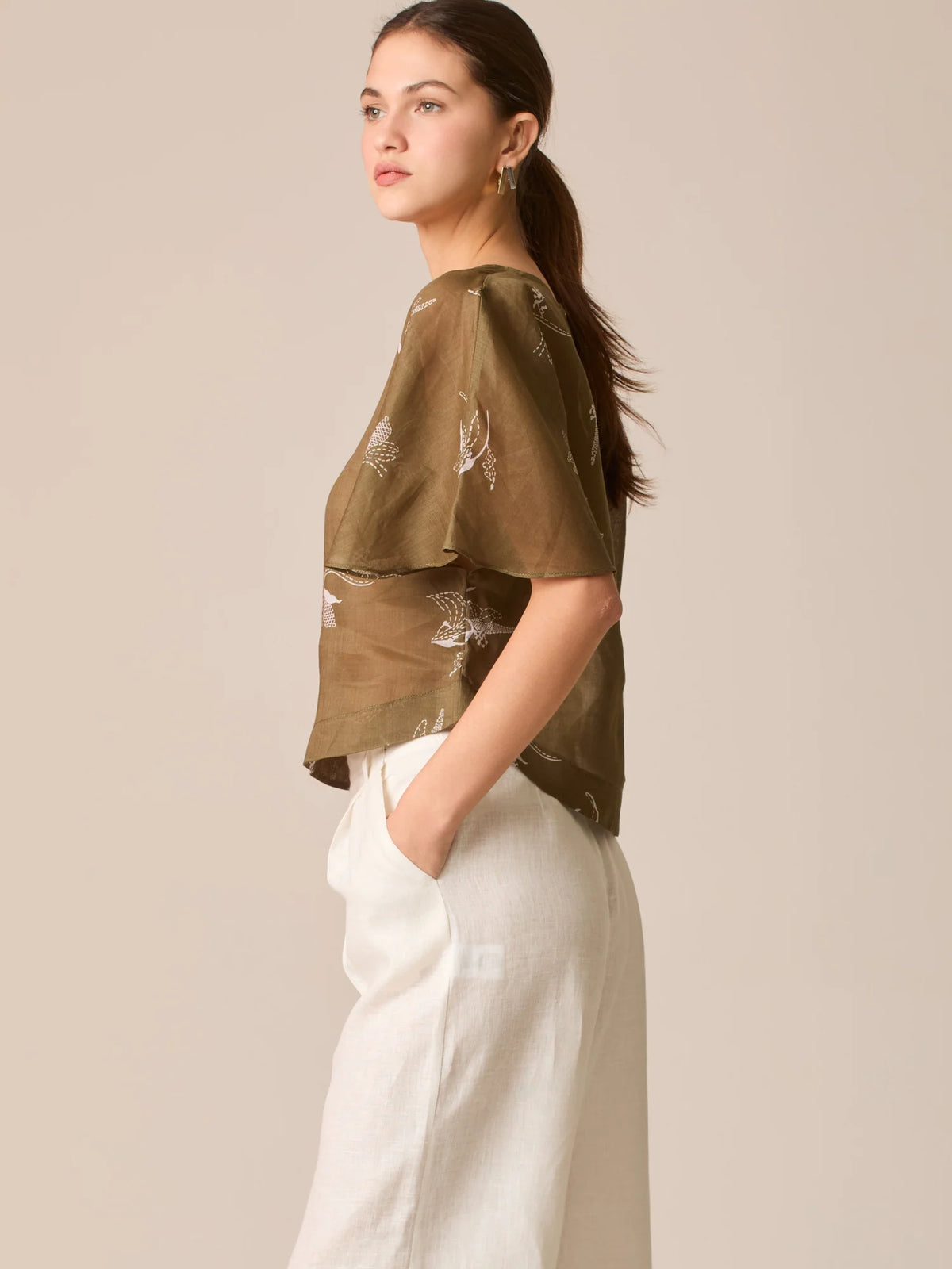 Shela Blouse Olive