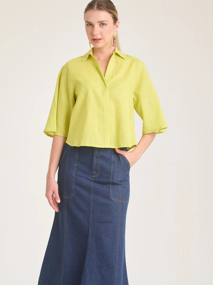 Genoveva Blouse Lime