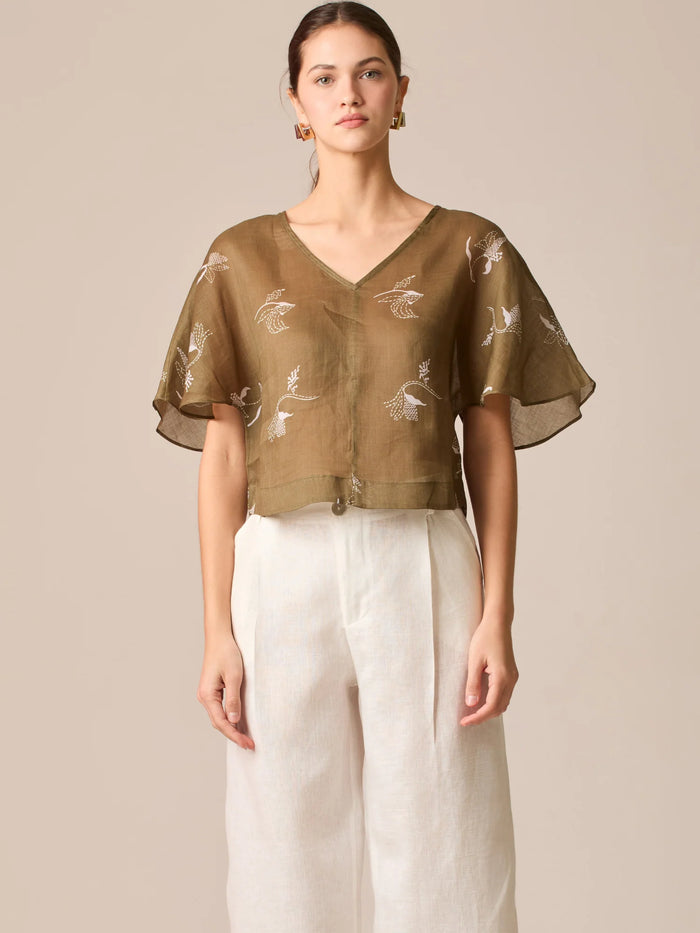 Shela Blouse Olive