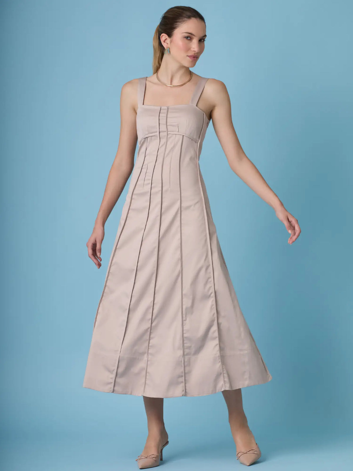 Fana Long Dress Habano