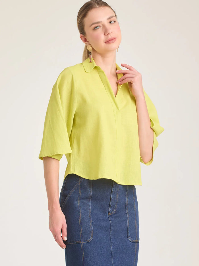 Genoveva Blouse Lime
