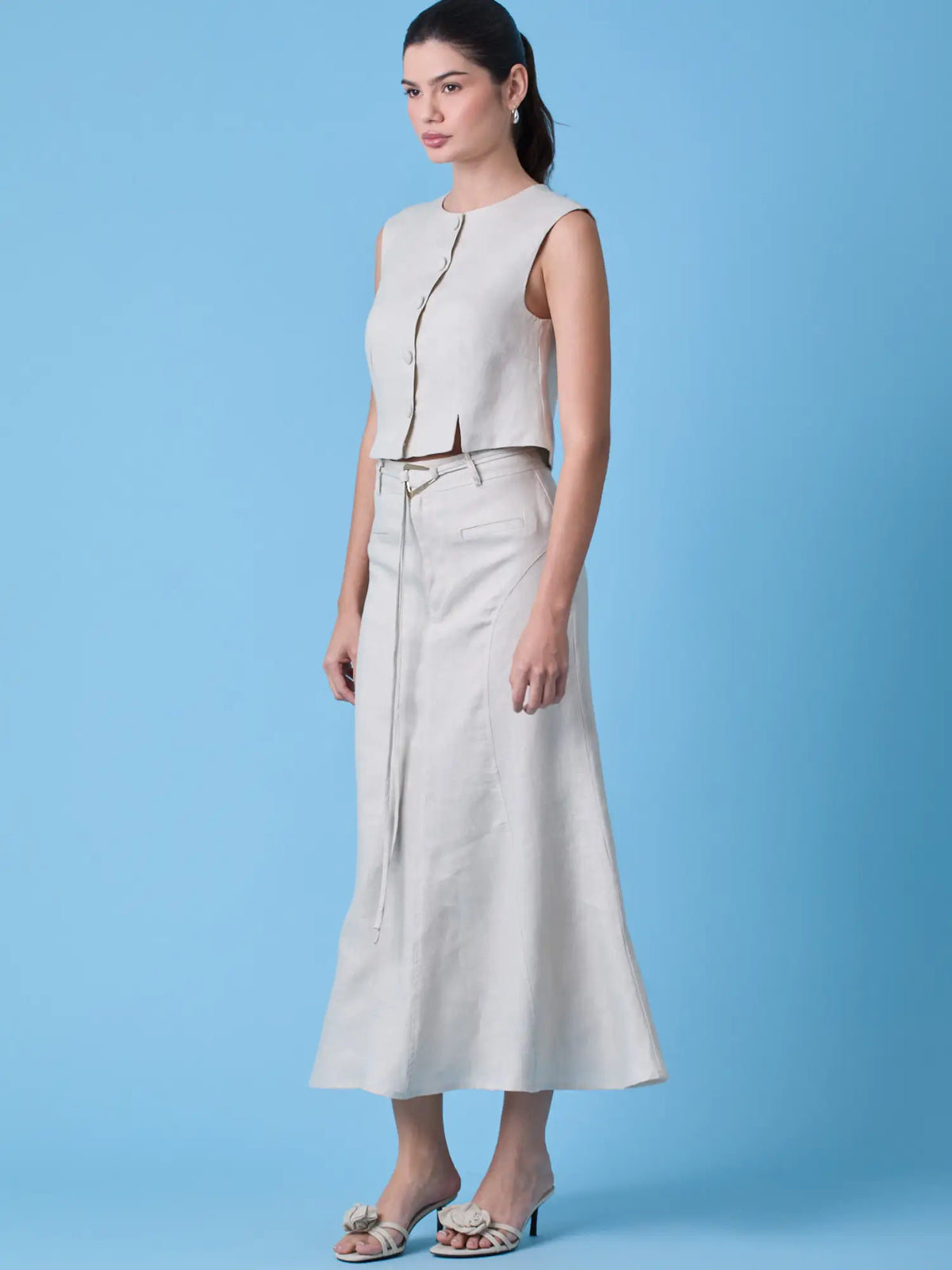 Yoko Long Skirt Sand