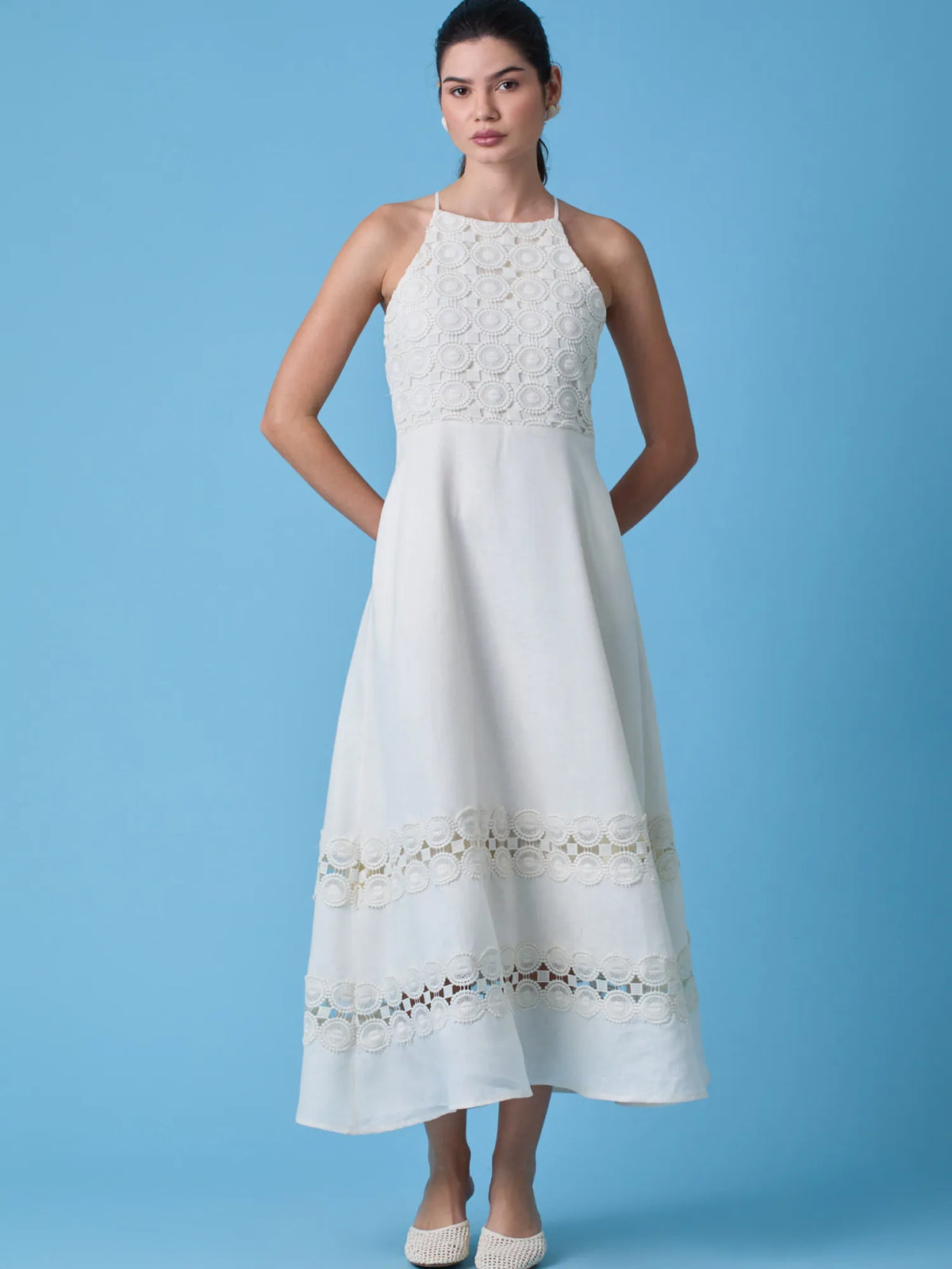 Martini Long Dress Ivory