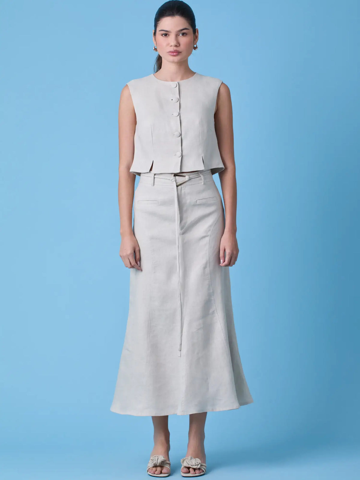 Yoko Long Skirt Sand