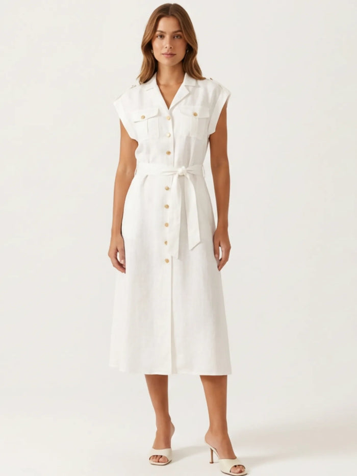 Brugola Long Dress White