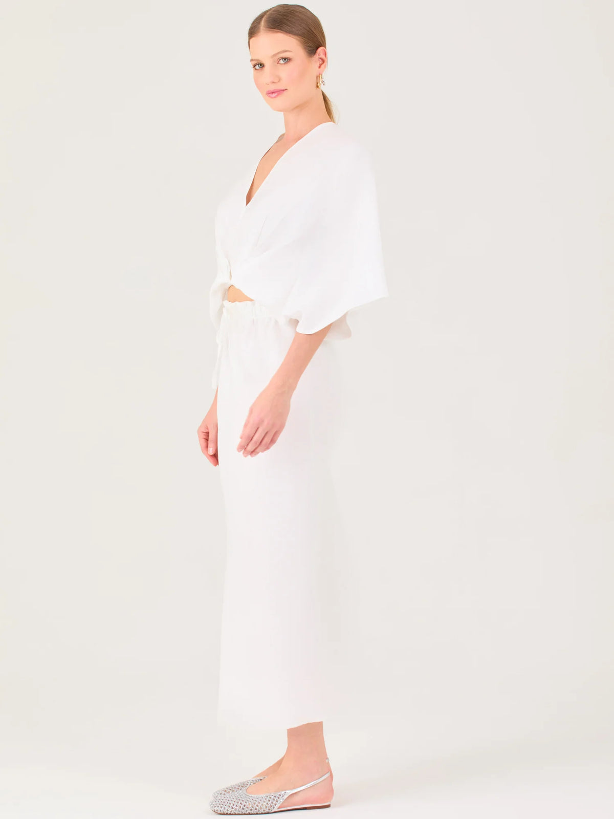 Falda Larga Clarella Blanco