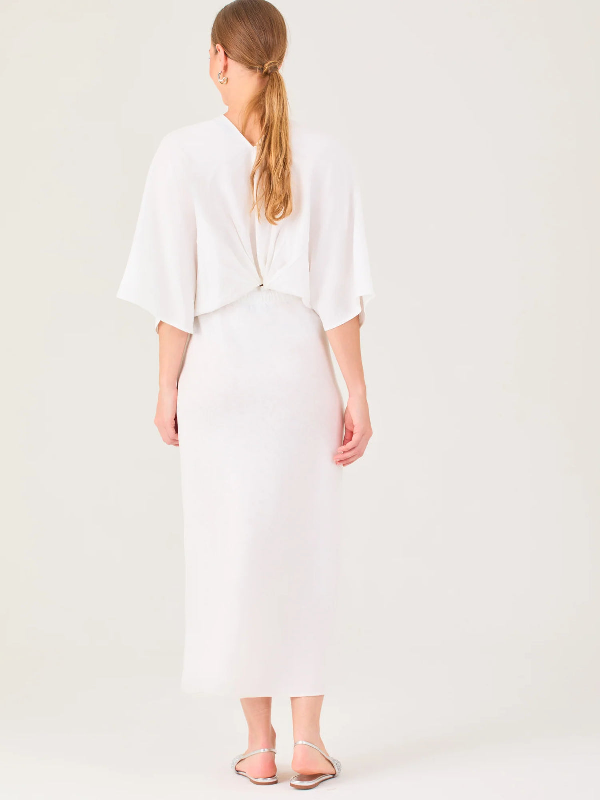 Falda Larga Clarella Blanco