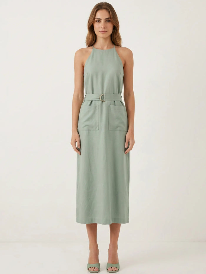 Alegra Long Dress Green