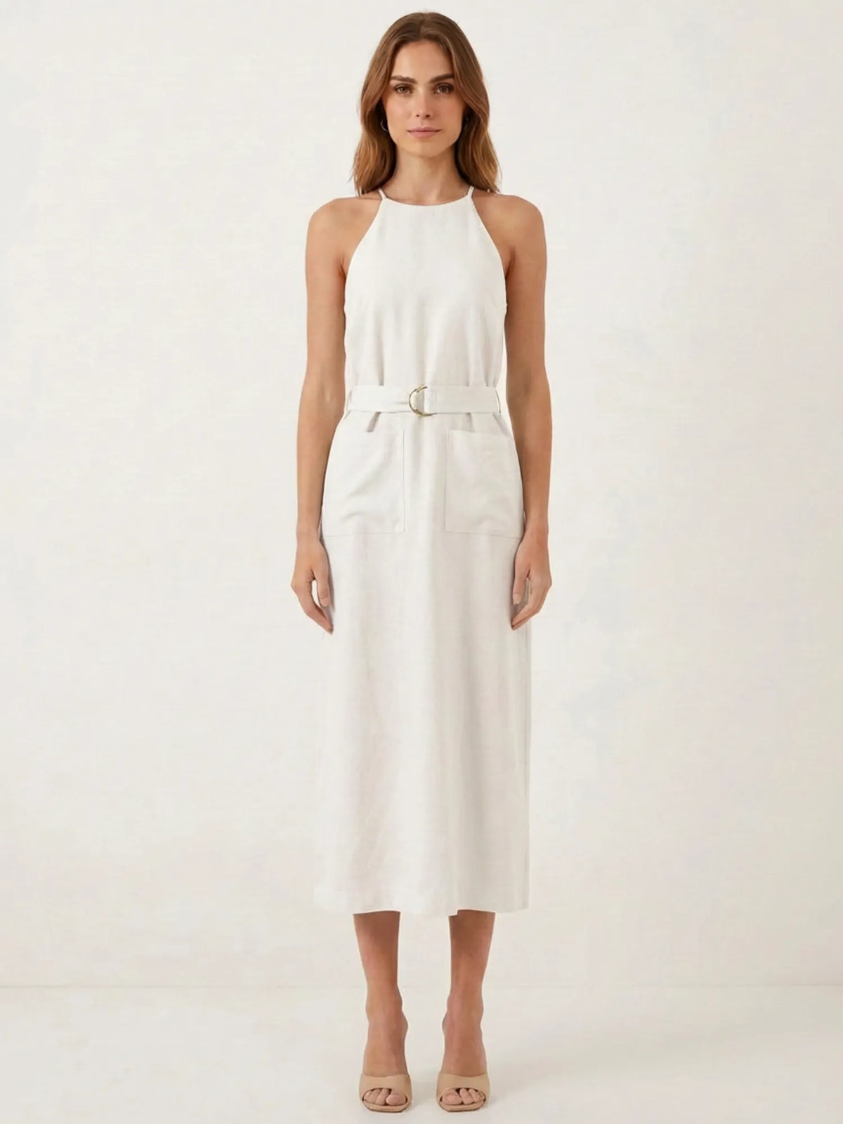 Alegra Long Dress White