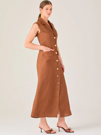 Bengala Long Dress Brown