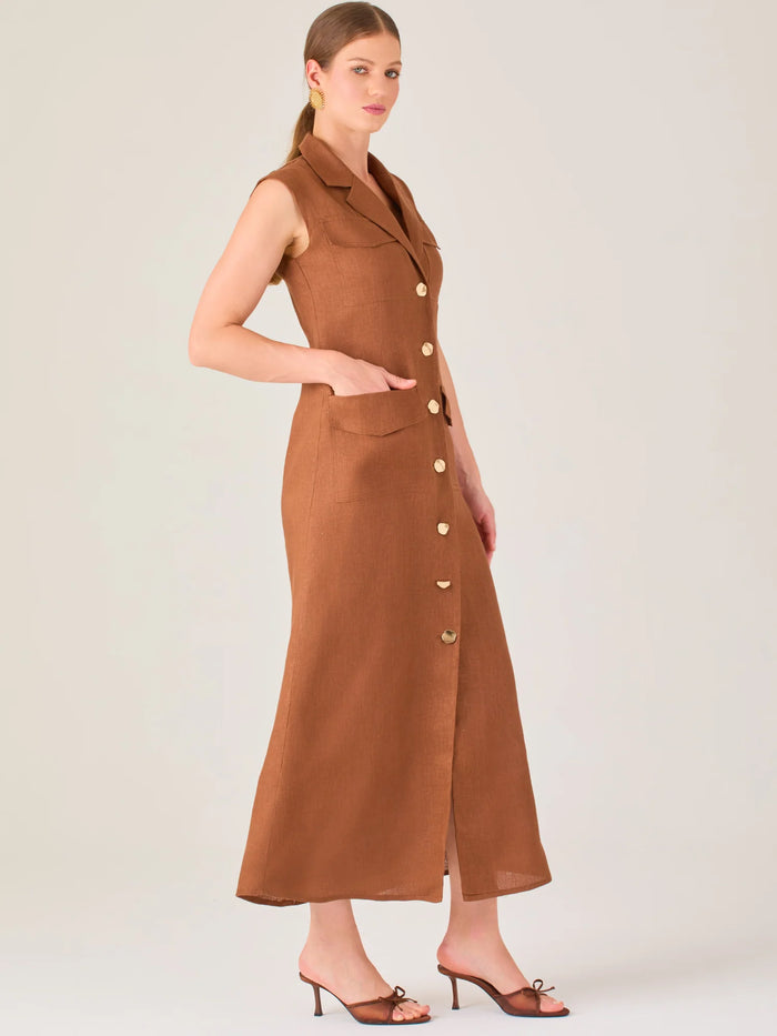 Bengala Long Dress Brown