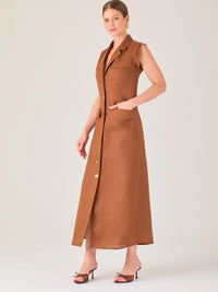 Bengala Long Dress Brown