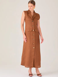 Bengala Long Dress Brown