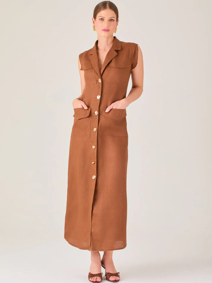 Bengala Long Dress Brown