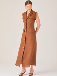 Bengala Long Dress Brown