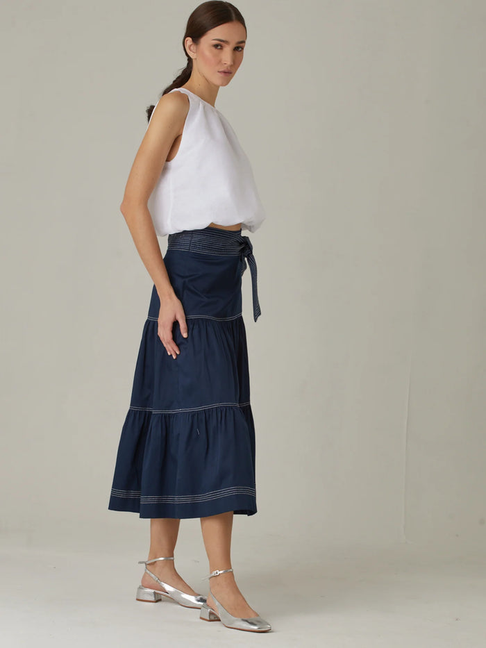 Dagla Long Skirt Navy