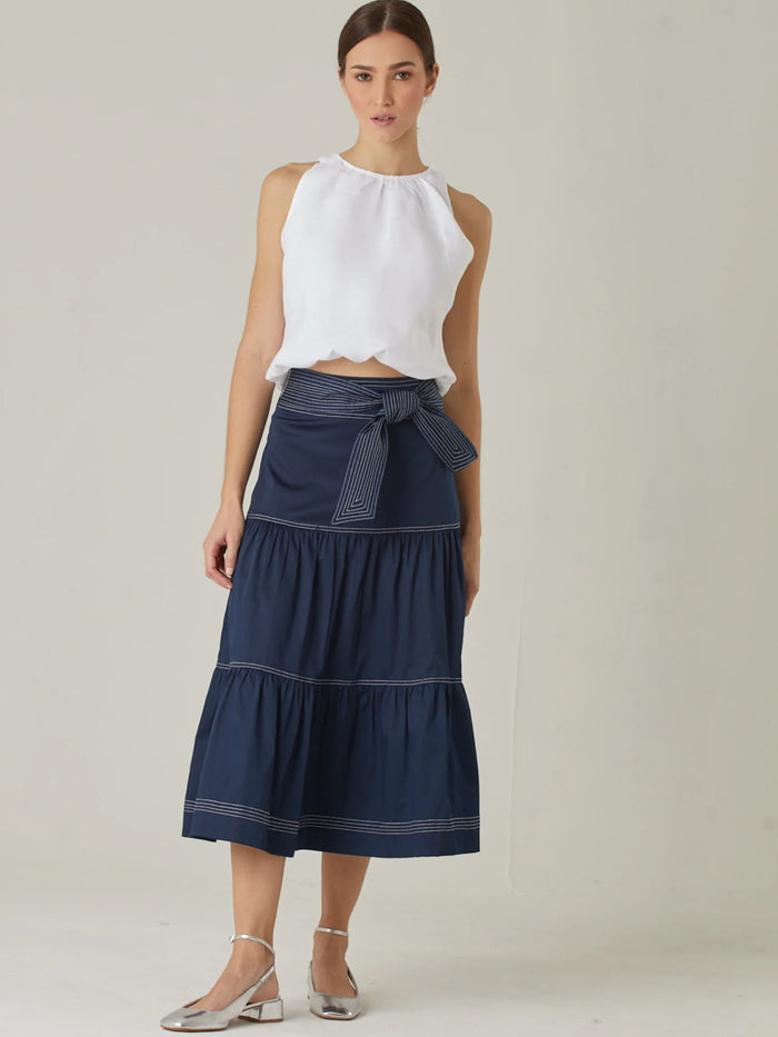 Dagla Long Skirt Navy