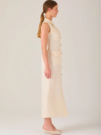 Bengala Long Dress Vanilla
