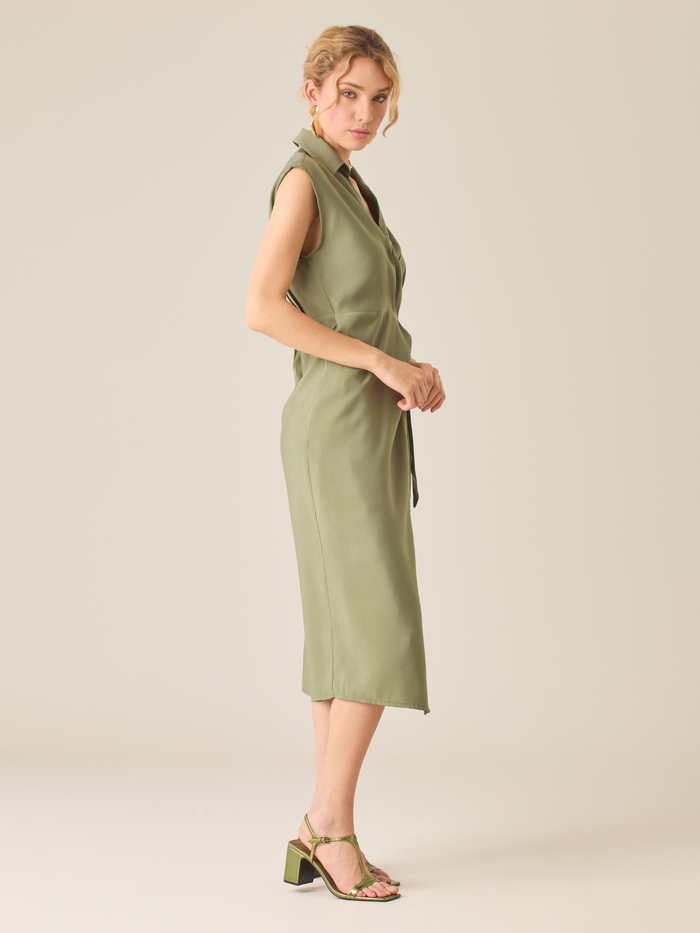 Hani Green Long Dress