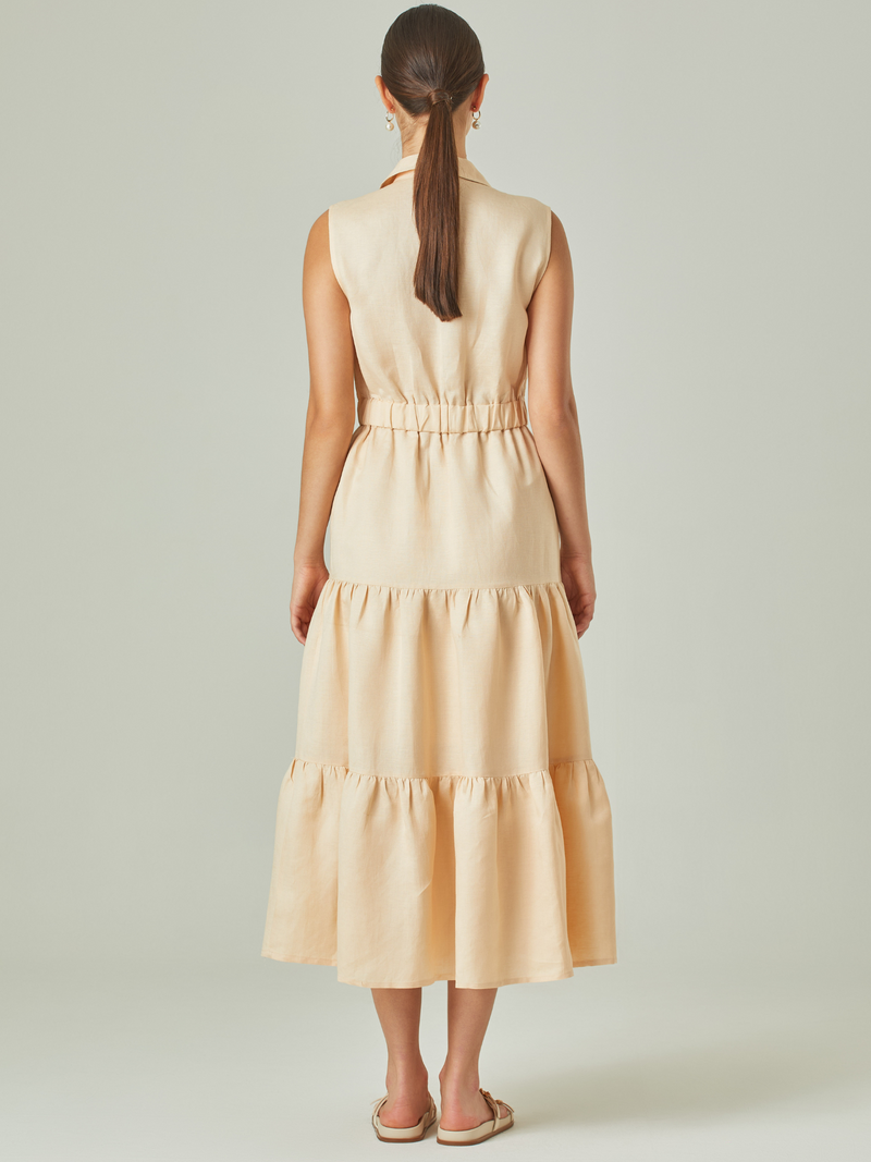 Toris Long Dress in Ivory