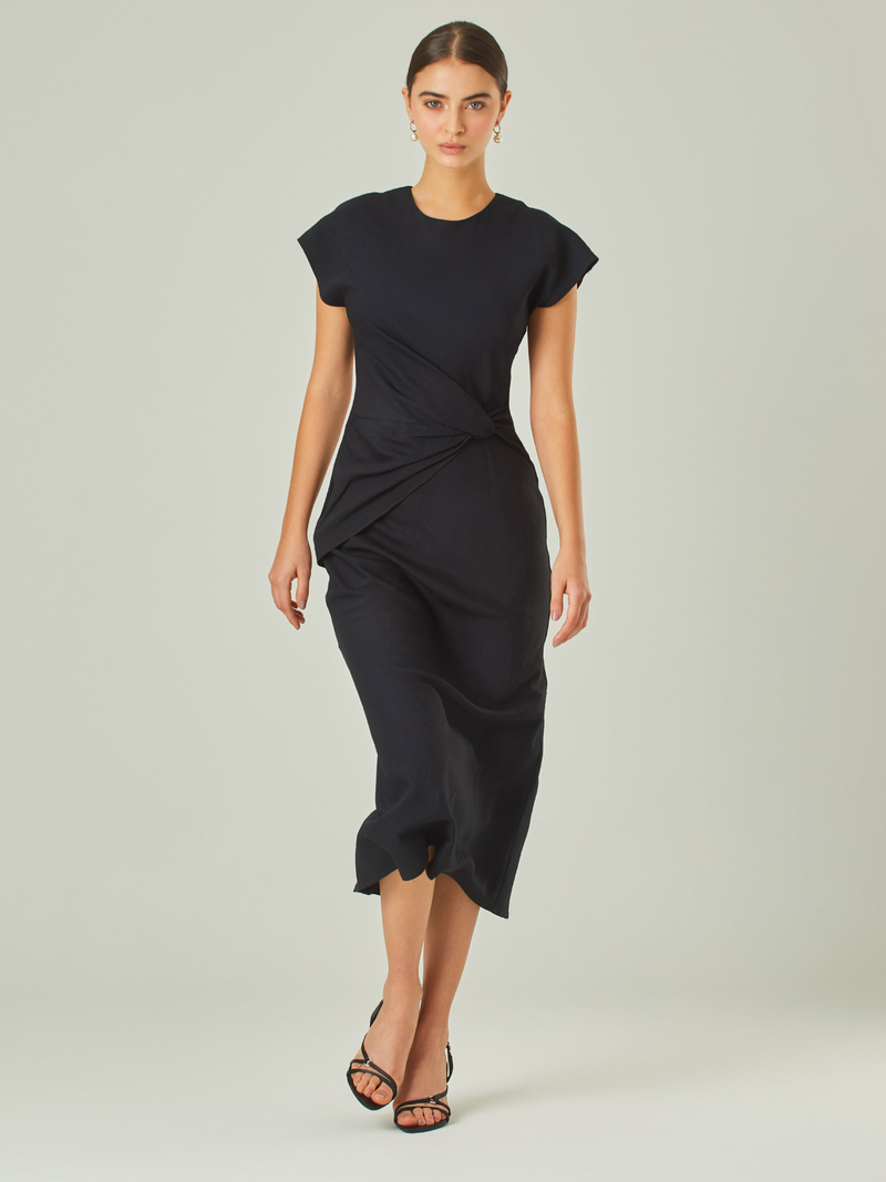 Loura Long Dress in Black