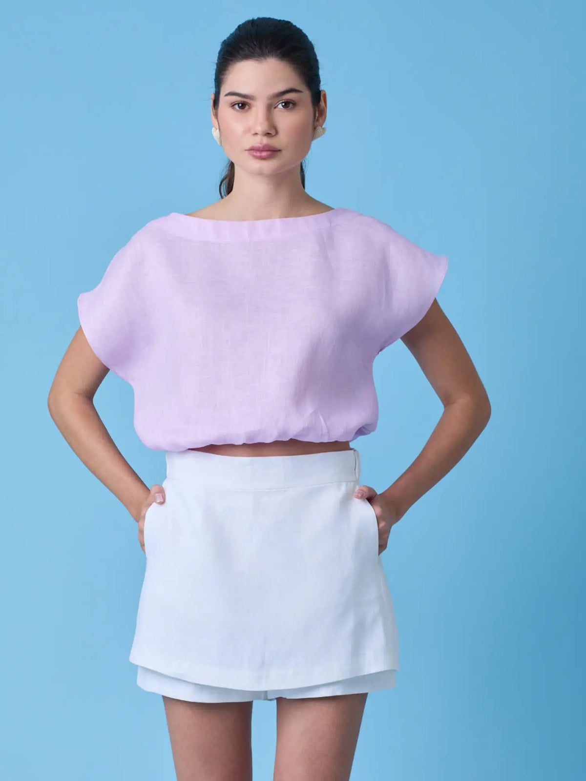 Saki Blouse Lilac