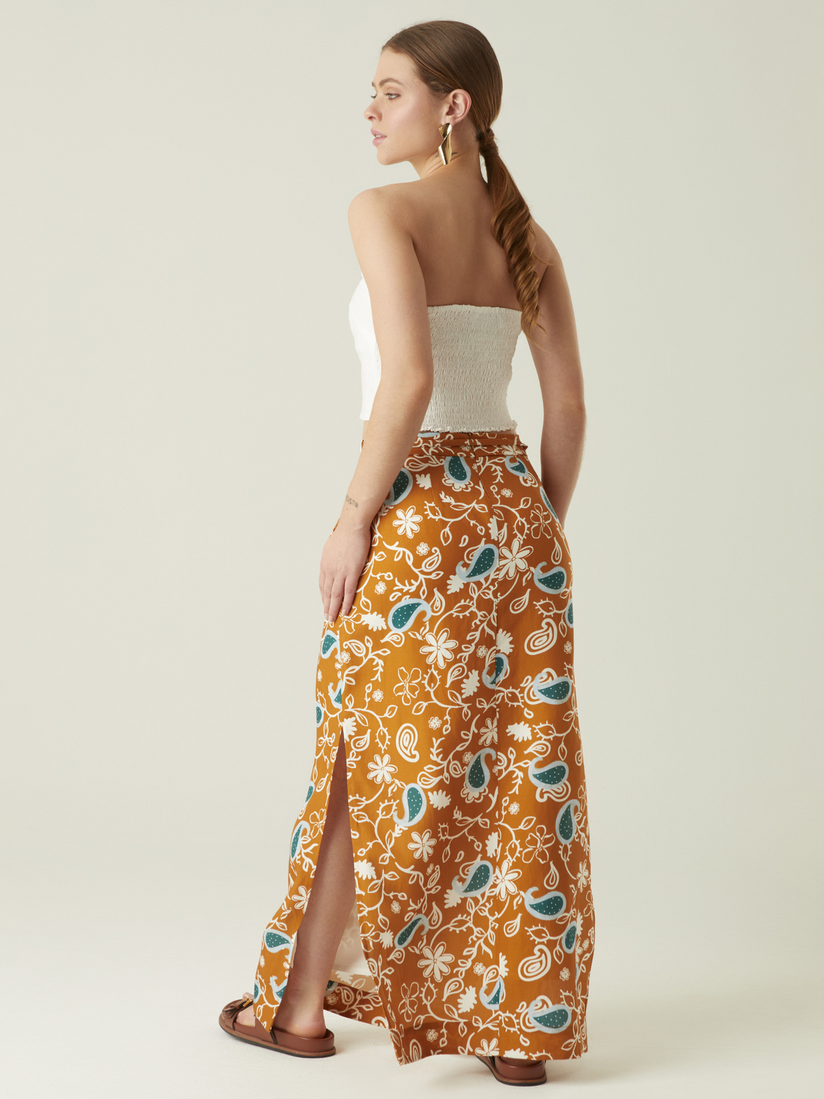 Long Skirt Kartik Orange