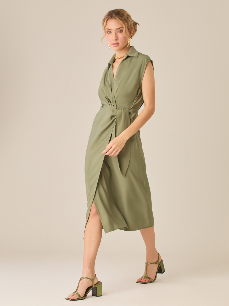 Hani Green Long Dress