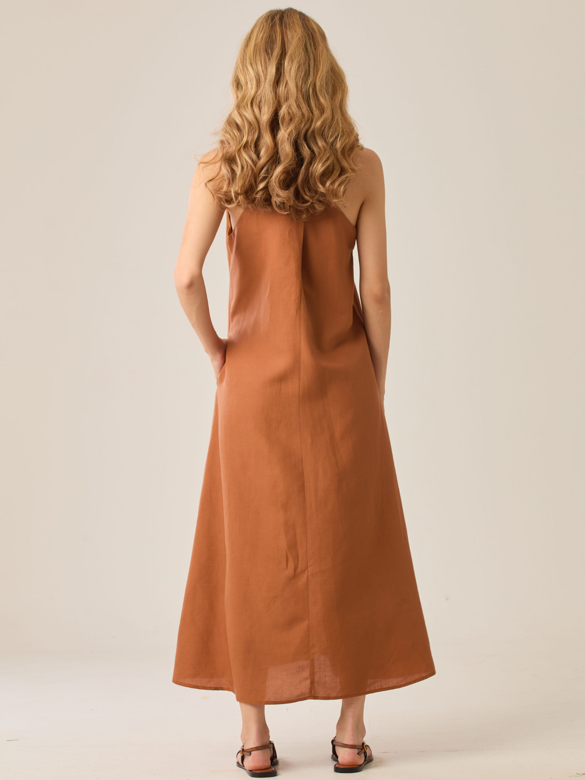 Indonesia Terracotta Long Dress