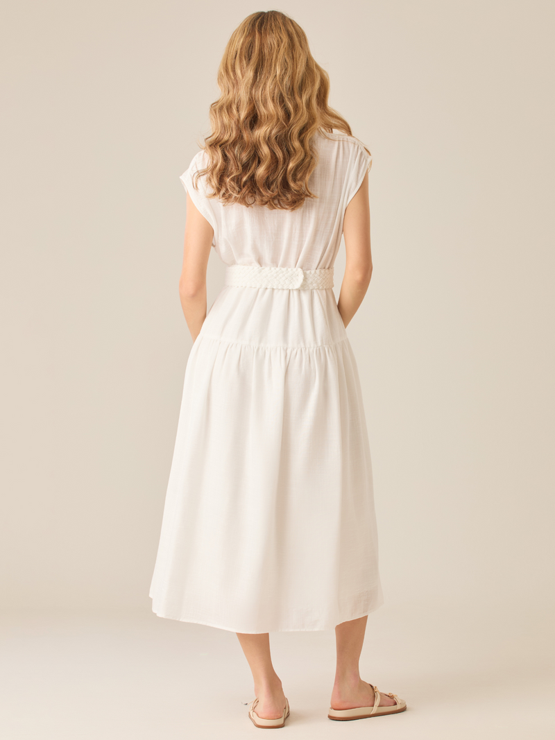 Rufina White Long Dress